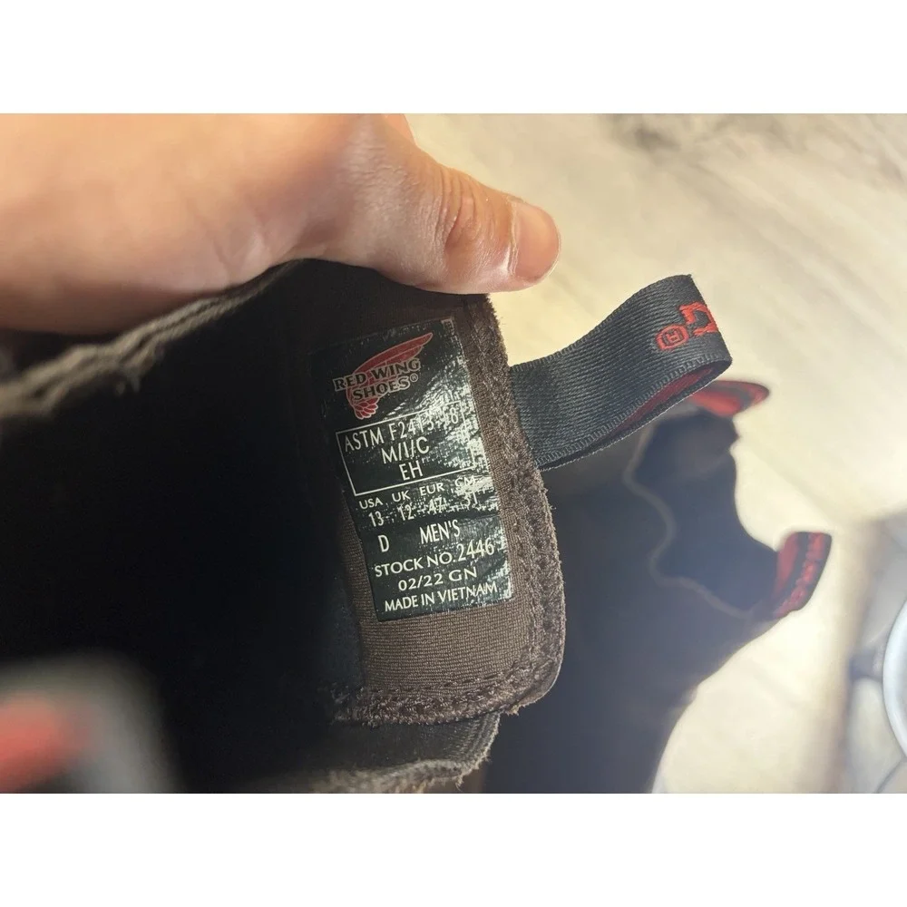Red Wing Traction Tred Lite Men 5-Inch Safety Toe Chelsea Boot Size 13 D 2446‎